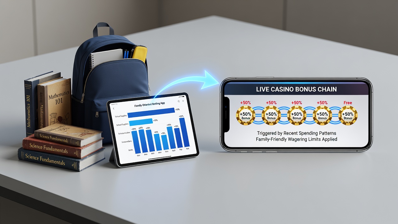 Darstellung von Live-Casino-Bonus-Ketten und Familien-Nutzungsmustern in Wett-Apps