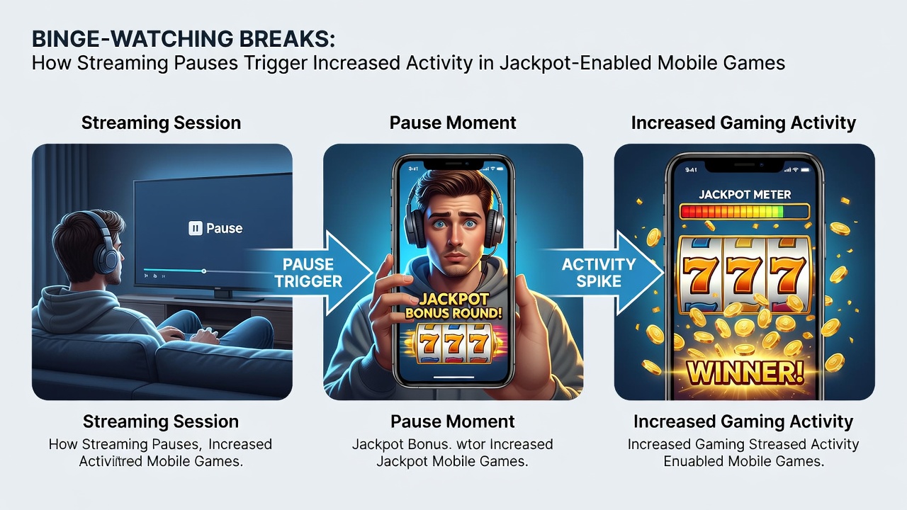 Analyse von Nutzerinteraktionen zwischen Streaming-Pausen und mobilen Jackpot-Spielen im Jahr 2026