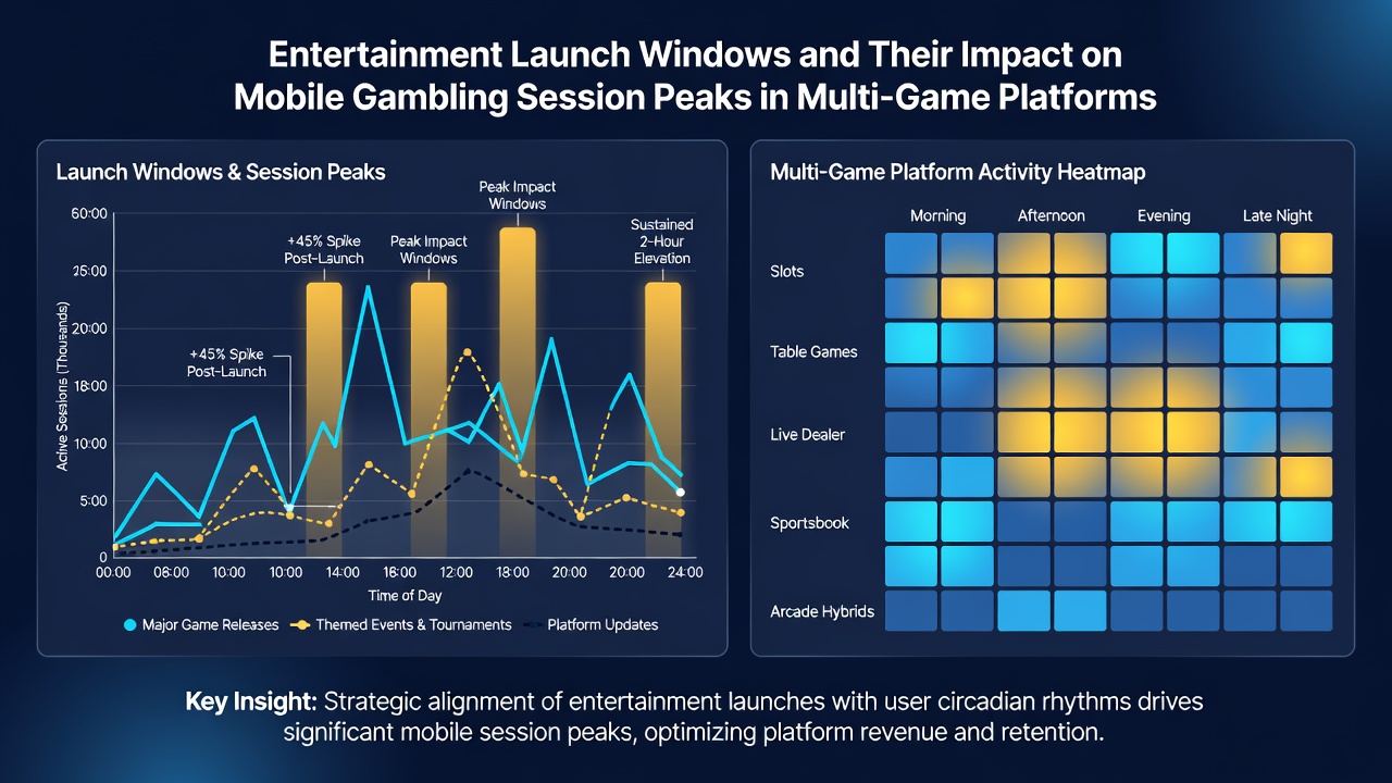 Grafik zu Nutzeraktivitätsmustern während Launch-Fenstern auf Multi-Game-Plattformen
