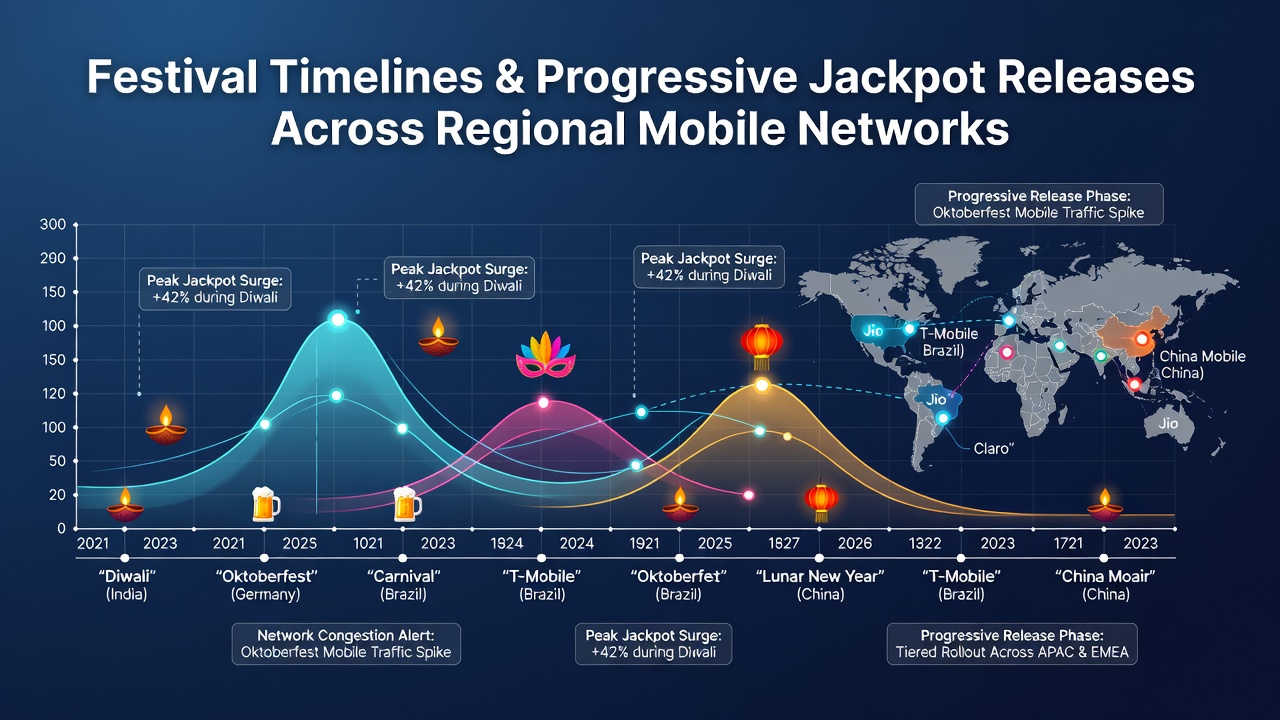 Mobile Netzwerke und Jackpot-Synchronisation bei Festivals