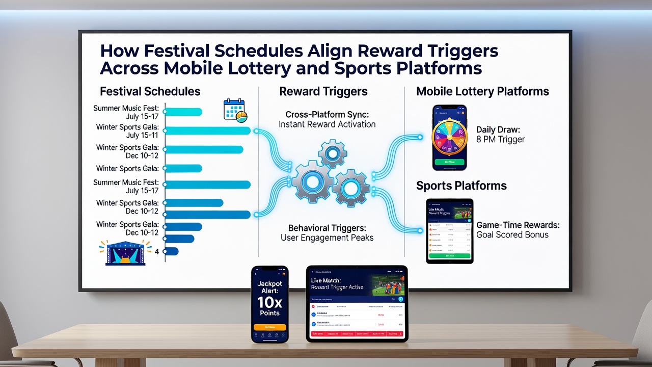 Synchronisation von Belohnungstriggern während Festivals auf Sportplattformen